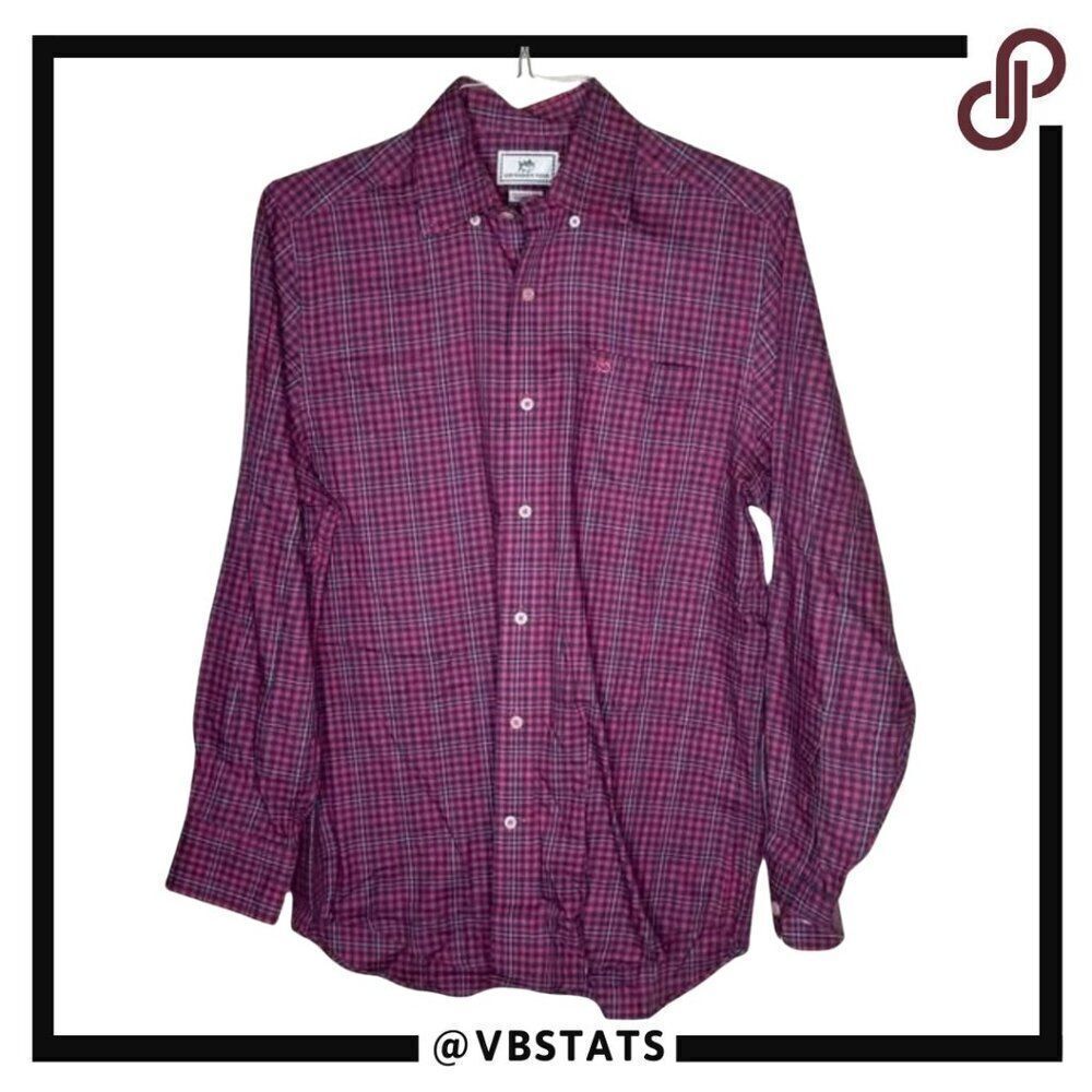 Southern Tide LS Red/Navy Plaid Flannel Shirt in Size‎ Small Classic Fit